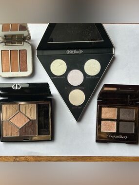 Eyeshadow bundle - Dior, Charlotte Tilbury, Kat Von D, Jane Iredale palettes.